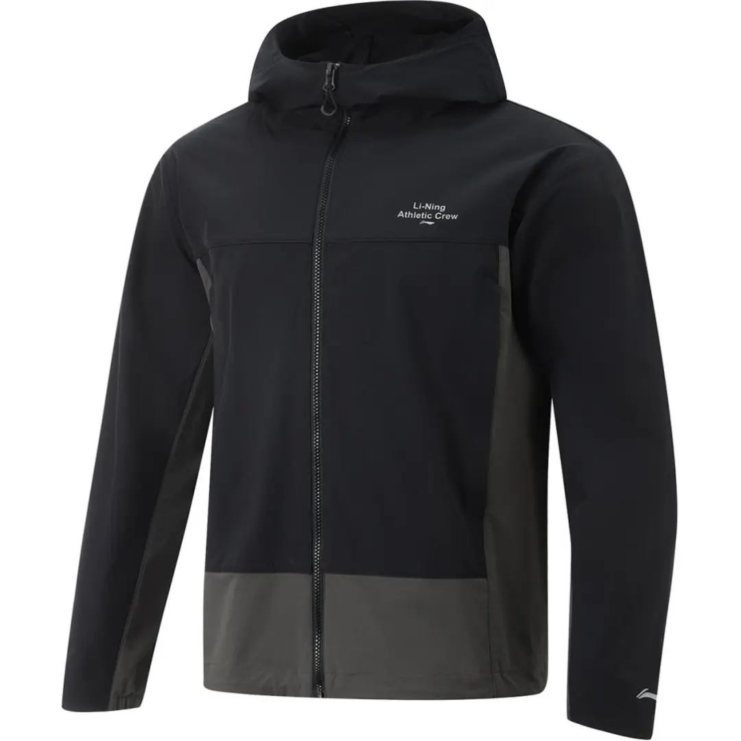 Li Ning Lotus Leaf Trench Coat Men's Black