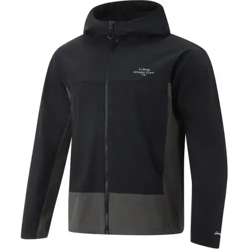 Li Ning Lotus Leaf Trench Coat Men's Black