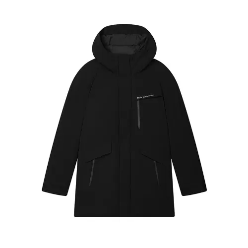 FILA WHITE Down Jacket Men's Jet Black