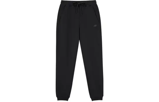 New Balance Knitted Sweatpants Men's Black Moderate Cuffed Pants