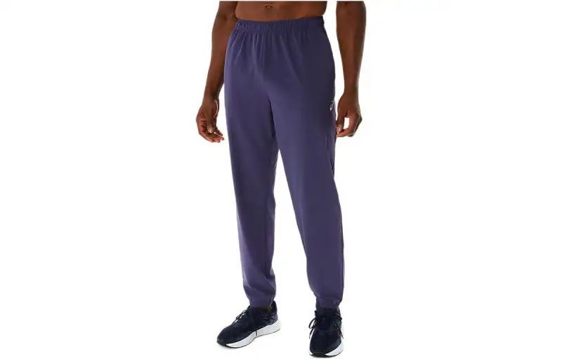 ASICS Knitted Sweatpants Men's Marine Blue Moderate Cuffed Pants