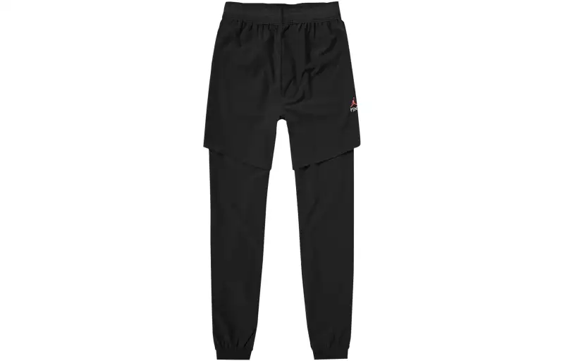 Jordan X PSNY Knitted Sweatpants Men's Black Moderate Cuffed Pants