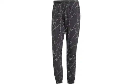 Adidas Originals Allover Print Sst Tracksuit Bottoms Knitted Sweatpants Men's Black