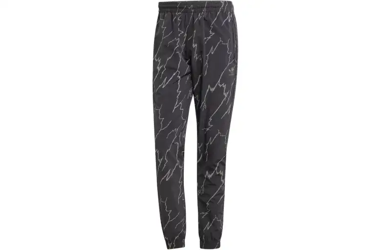 Adidas Originals Allover Print Sst Tracksuit Bottoms Knitted Sweatpants Men's Black