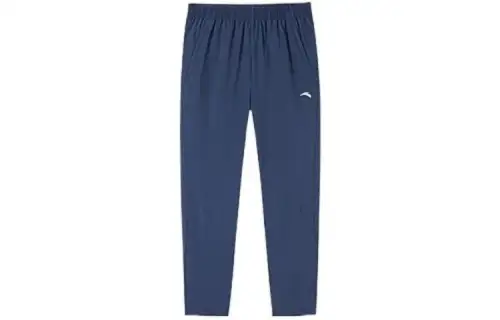 ANTA Casual Pants Men's Blue Moderate Straight Fit Pants