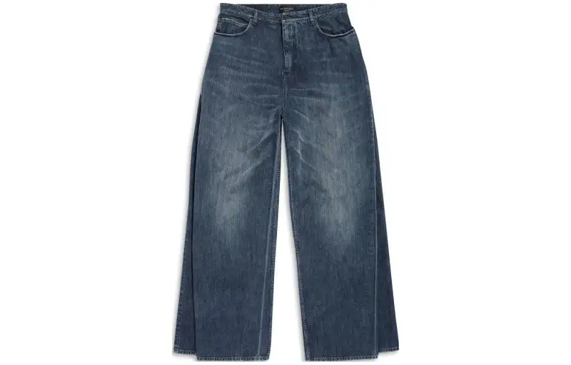 Balenciaga Jeans Loose Fit Unisex Dark Blue