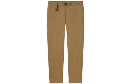 UNIQLO Knitted Sweatpants Men's Camel Moderate Cuffed Pants