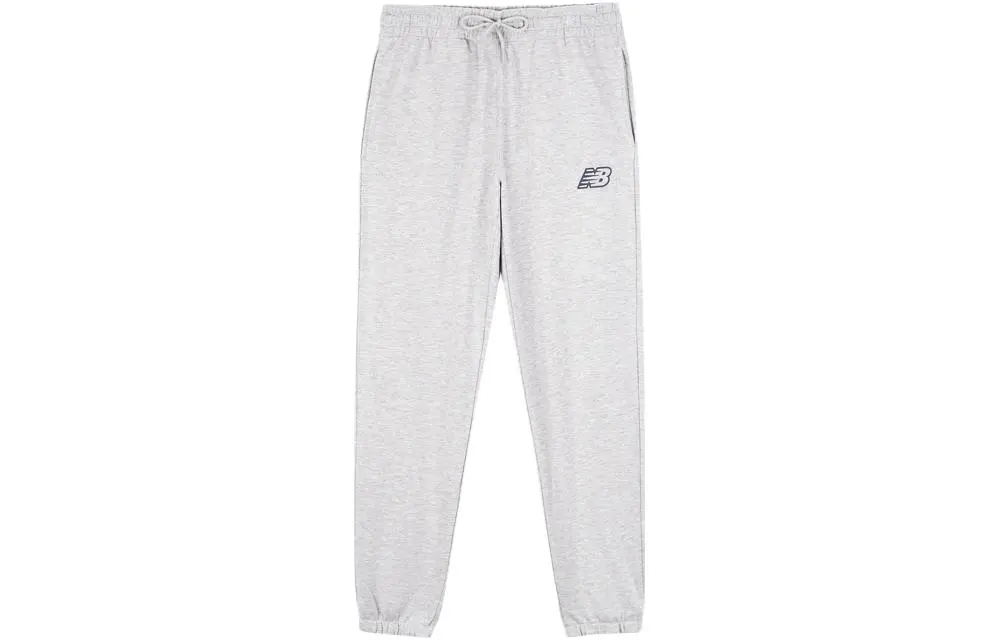 New Balance Knitted Sweatpants Men's Gray Moderate Cuffed Pants