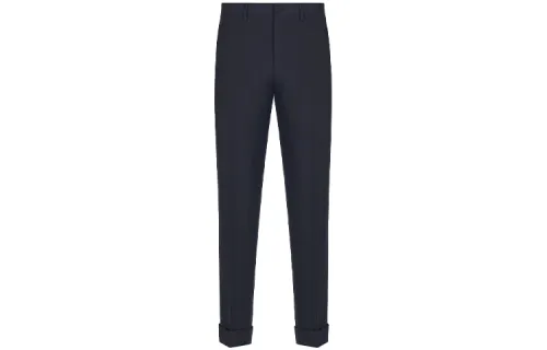 DIOR Quarterly New Products Casual Pants Men's Dark Blue Moderate Straight Fit Pants