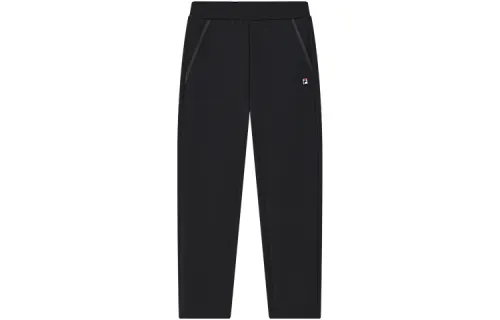 FILA Basic Commute Knitted Fabric Solid Color Fleece Lined Straight Fit Casual Pants Men's