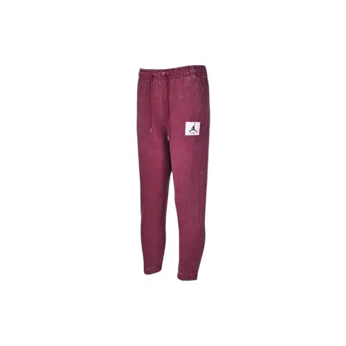 Jordan Knitted Sweatpants Men's Red Thickened Other