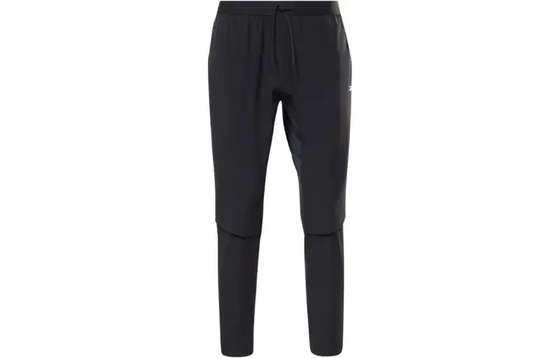 Reebok Knitted Sweatpants Men's Black Moderate Straight Fit Pants