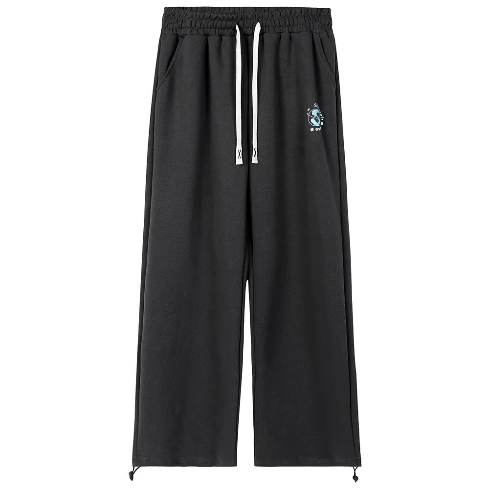 Thickened And Fleece Lined Knitted Sweatpants Unisex