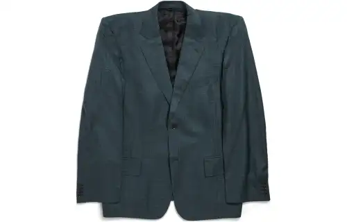 Balenciaga Boxy Single-Breasted Checked Blazer