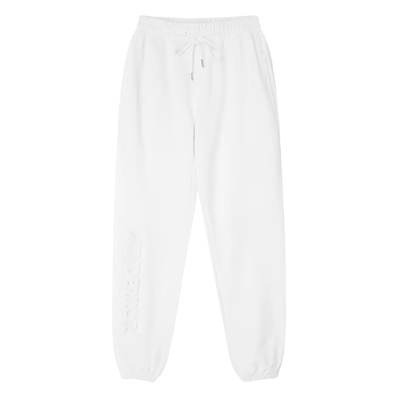MIND ERROR Casual Pants Unisex Moderate Cuffed Pants