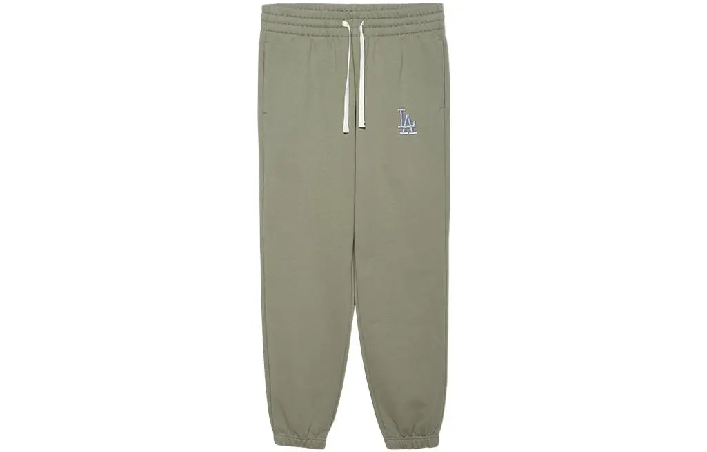New Era Knitted Sweatpants Unisex Dark Green Moderate Cuffed Pants