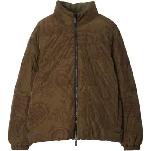 Burberry Down Jacket Unisex Olive Green