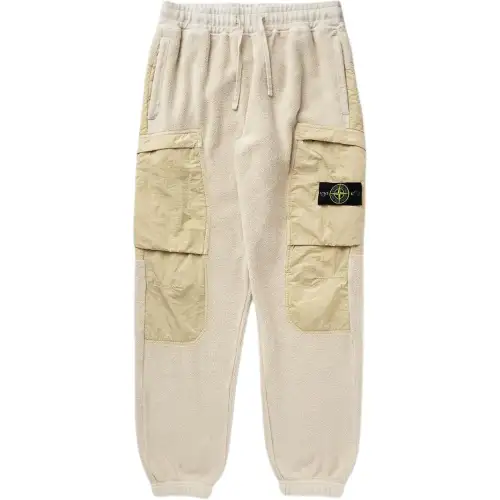 STONE ISLAND Fleece Tapered Leg Pants