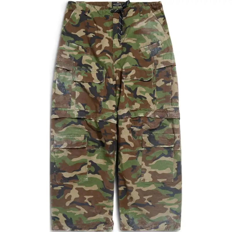 Balenciaga Cargo Pants Men's Dark Green