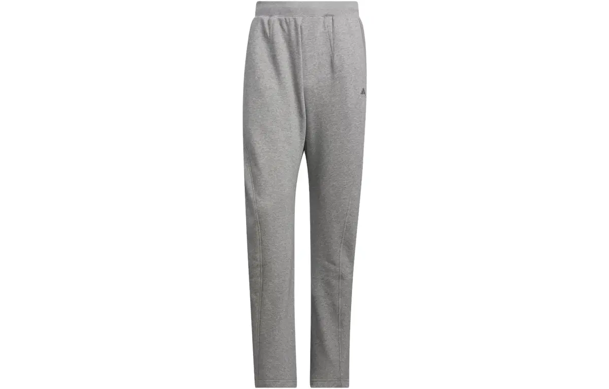 Adidas Knitted Sweatpants Men's Medium Heather Gray Moderate Straight Fit Pants