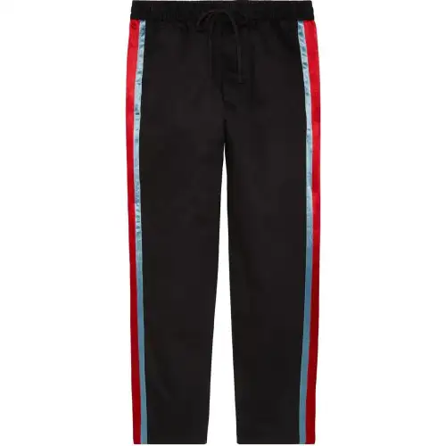 GUCCI Casual Pants Men's Black Moderate Straight Fit Pants