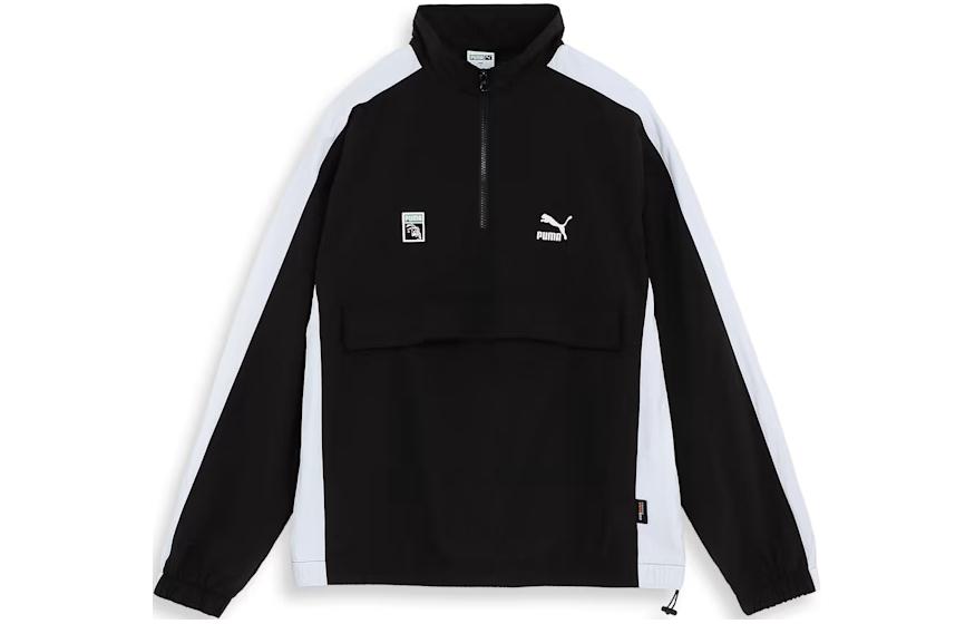PUMA ESS Jackets Men's Black Stand Collar Moderate Other