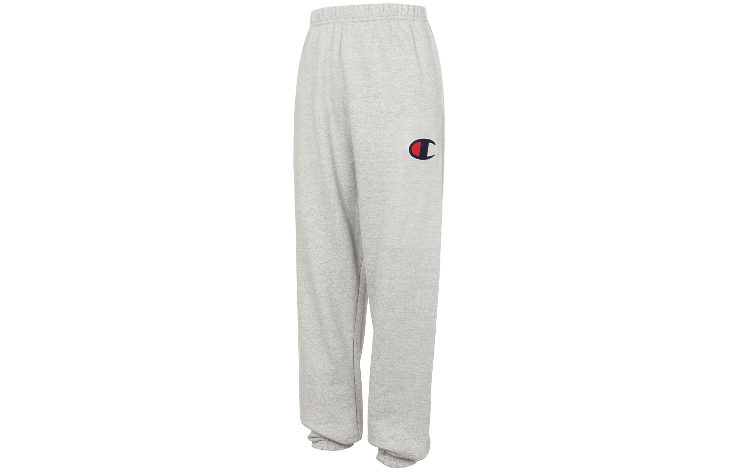 Champion Men'S Life Champion Applique Logo Thickened And Fleece Lined Elastic Cuff Knitted Sweatpants Unisex