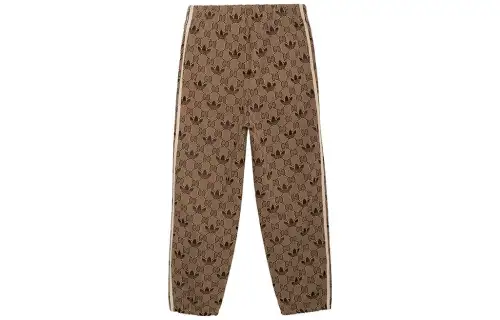 GUCCI x Adidas Originals SS23 Knitted Sweatpants Men's Ebony