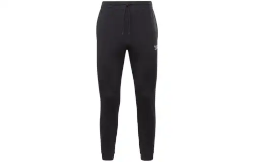 Reebok Knitted Sweatpants Men's Black Moderate Cuffed Pants