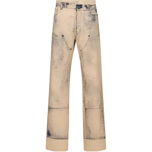 DIOR Homme Button Detailed Straight Leg Jeans