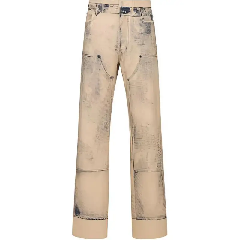 DIOR Homme Button Detailed Straight Leg Jeans