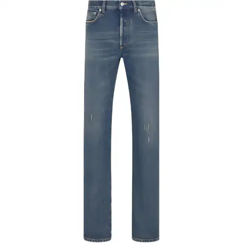 DIOR Homme Logo Patch Straight Leg Jeans