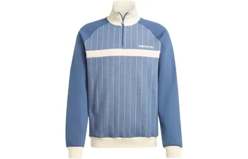 Adidas Originals Premium 1/2 Zip Track Top Jackets & Coats Men's Blue