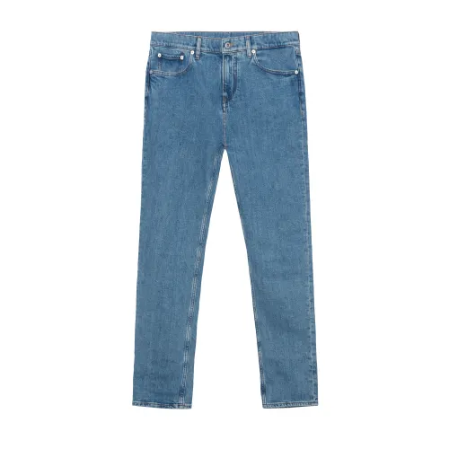 【Previous Season】logo-patch mid-rise straight-leg jeans