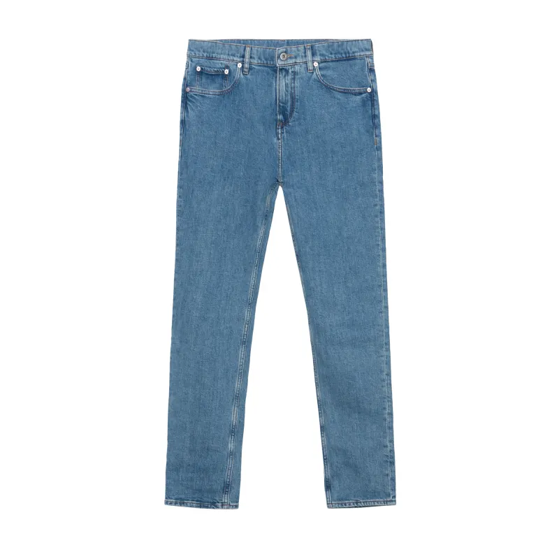 【Previous Season】logo-patch mid-rise straight-leg jeans