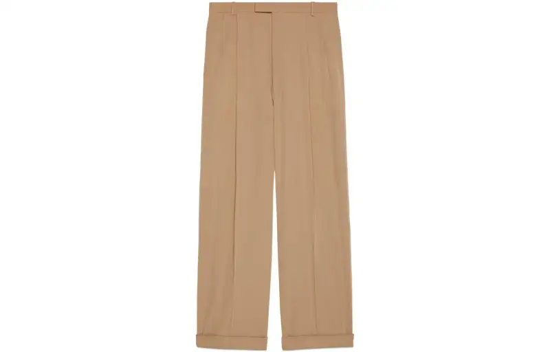 GUCCI Pleat-detailing Tailored Wool Trousers