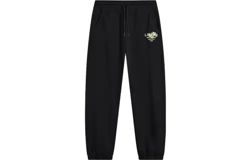 Li Ning Sports Life Collection Knitted Sweatpants Men's Black