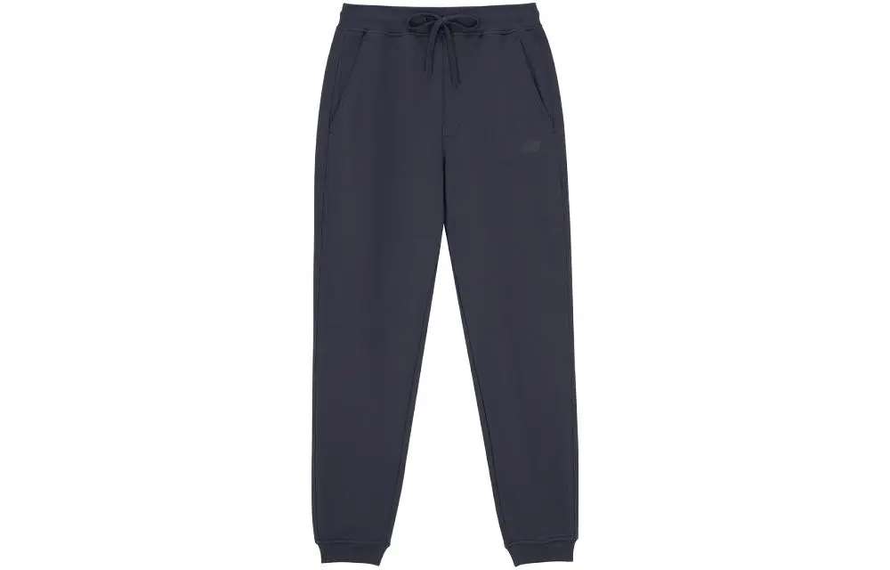 New Balance Knitted Sweatpants Men's Navy Blue Moderate Cuffed Pants