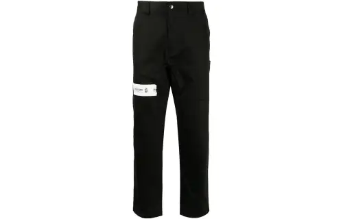 A BATHING APE Casual Pants Men's Black Moderate Straight Fit Pants