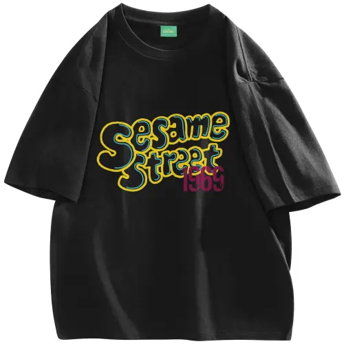 SESAME STREET Drop Shoulder Sleeve T Shirt Unisex