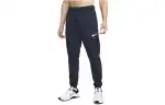 Nike Knitted Sweatpants Men's Navy Blue Moderate Cuffed Pants