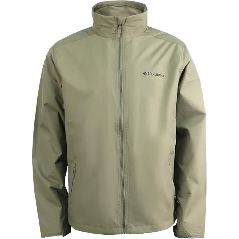 Columbia Jackets Men's Olive Stand Collar Moderate Other