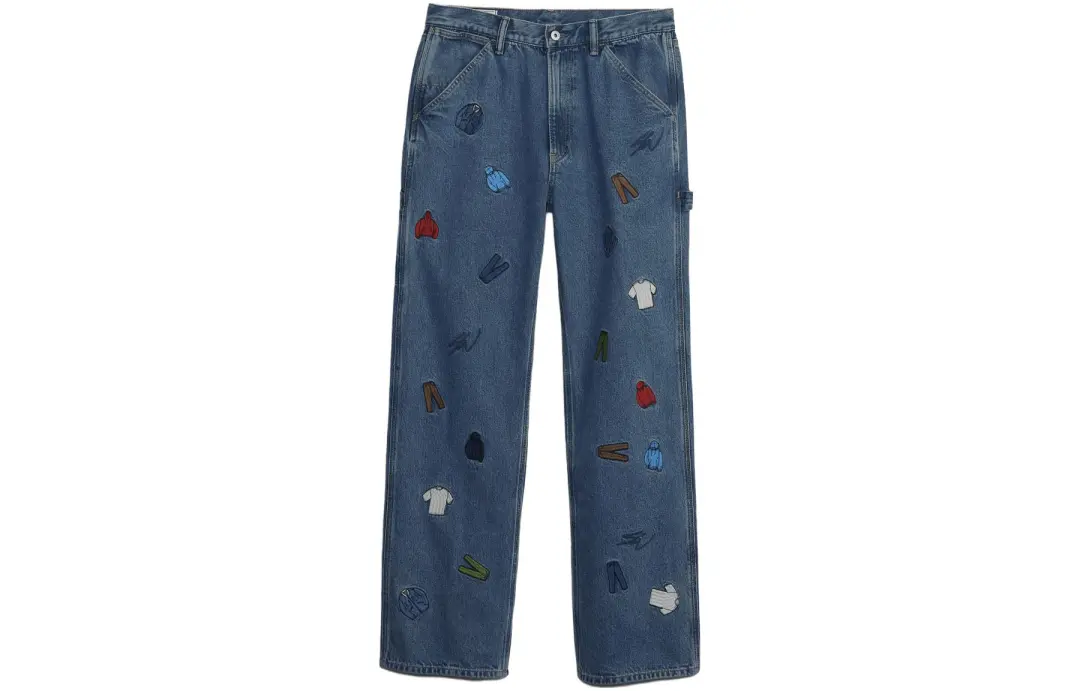 GAP Re Issue × Sean Wotherspoon Embroidered Denim Relaxed Carpenter Jeans With Washwell