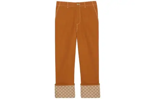 GUCCI Jeans Men's Brown Moderate Straight Fit Pants