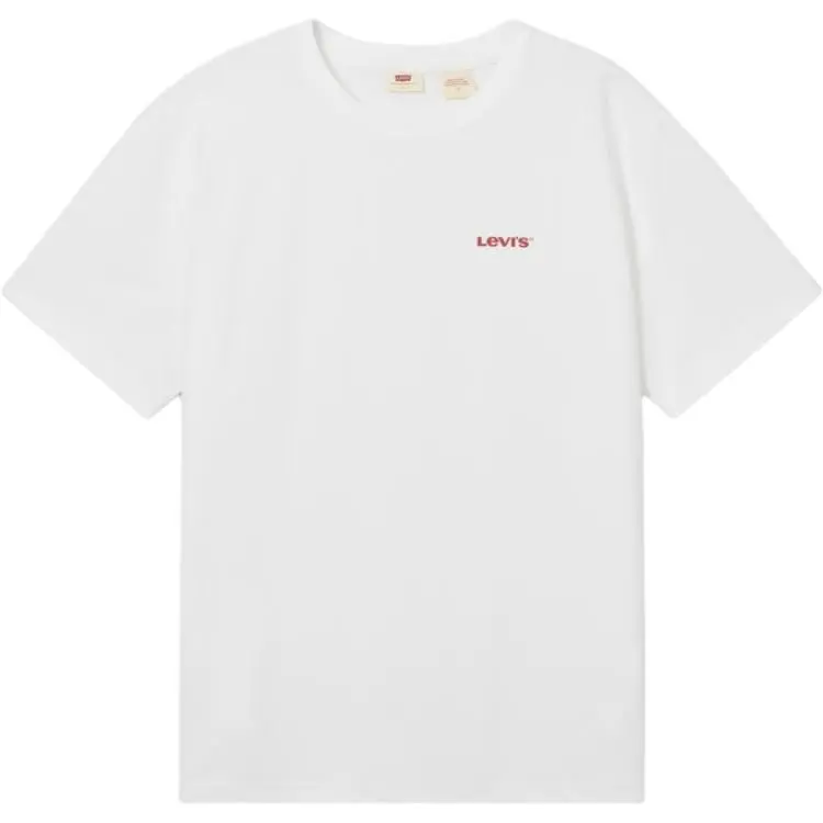 Levi's T-Shirts Men's White Crew Neck Moderate