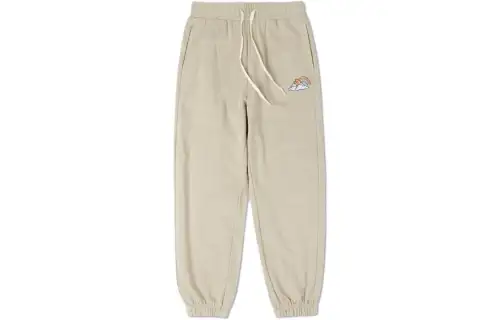 Converse Knitted Sweatpants Men's Ecru Moderate Cuffed Pants