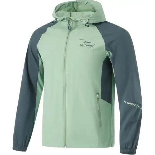 Li Ning Fitness Series Trench Coat Men's Ruo Bo Green/Snail Dark Cyan