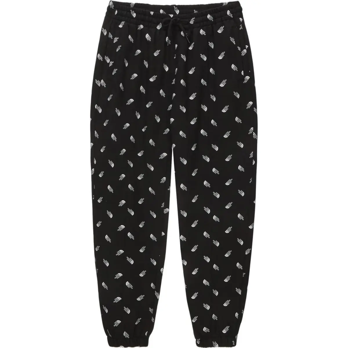 THE NORTH FACE Knitted Sweatpants Men's Black Moderate Cuffed Pants