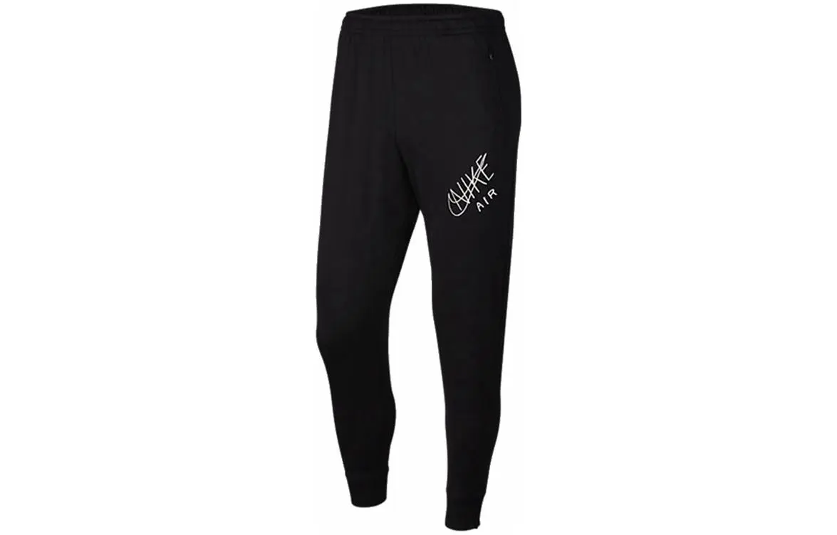 Nike Knitted Sweatpants Men's Black Moderate Cuffed Pants