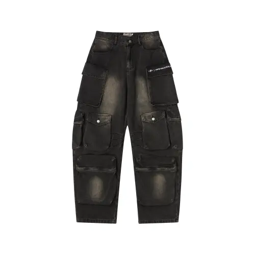 HARSH AND CRUEL Jeans Unisex Washed Black